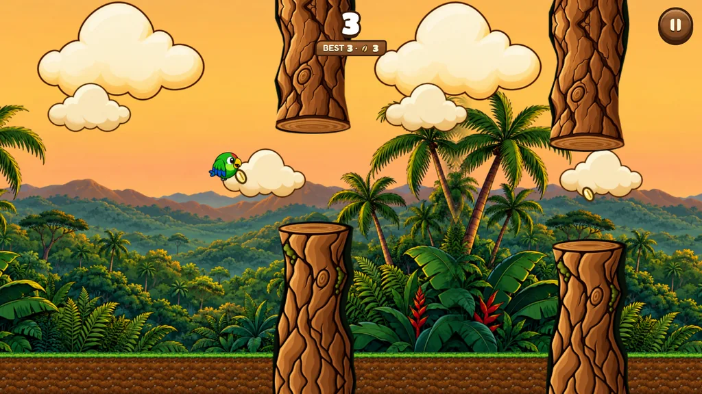 Flying between jungle logs in El Yunque